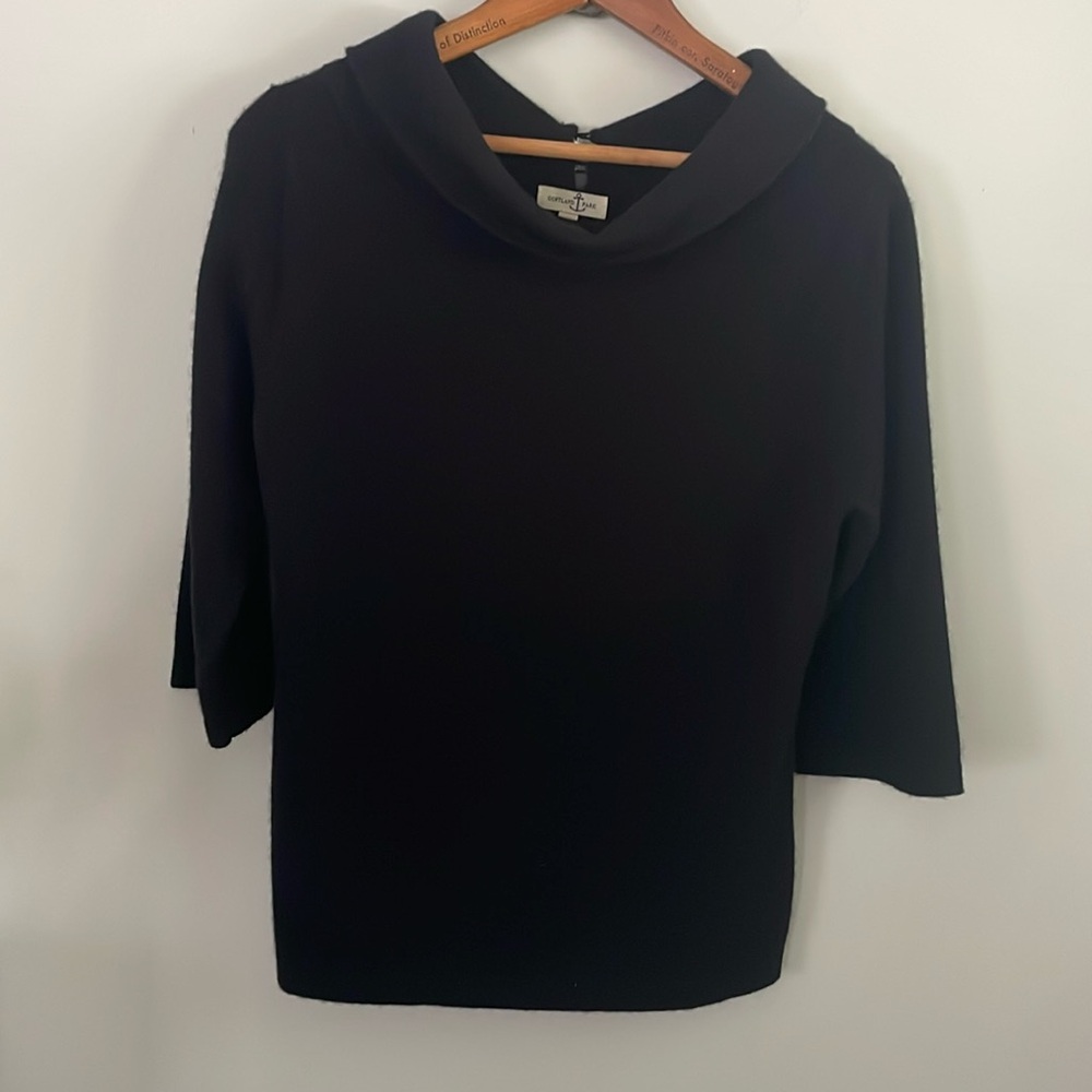Cortland Park 100% Cashmere 3/4 Sleeve Sweater Blouse Size: Medium